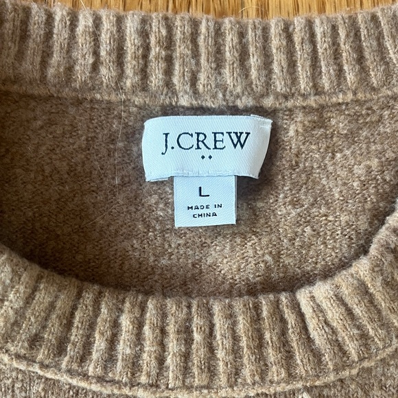 J. Crew Women's Beige Crewneck Sweater - Picture 3 of 6